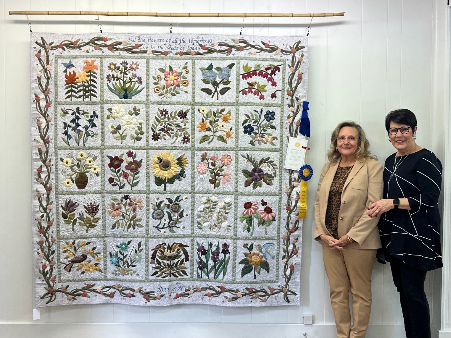 Cotton Street Gallery’s Second Annual Quilt Show Best in Show Award Winner Announced